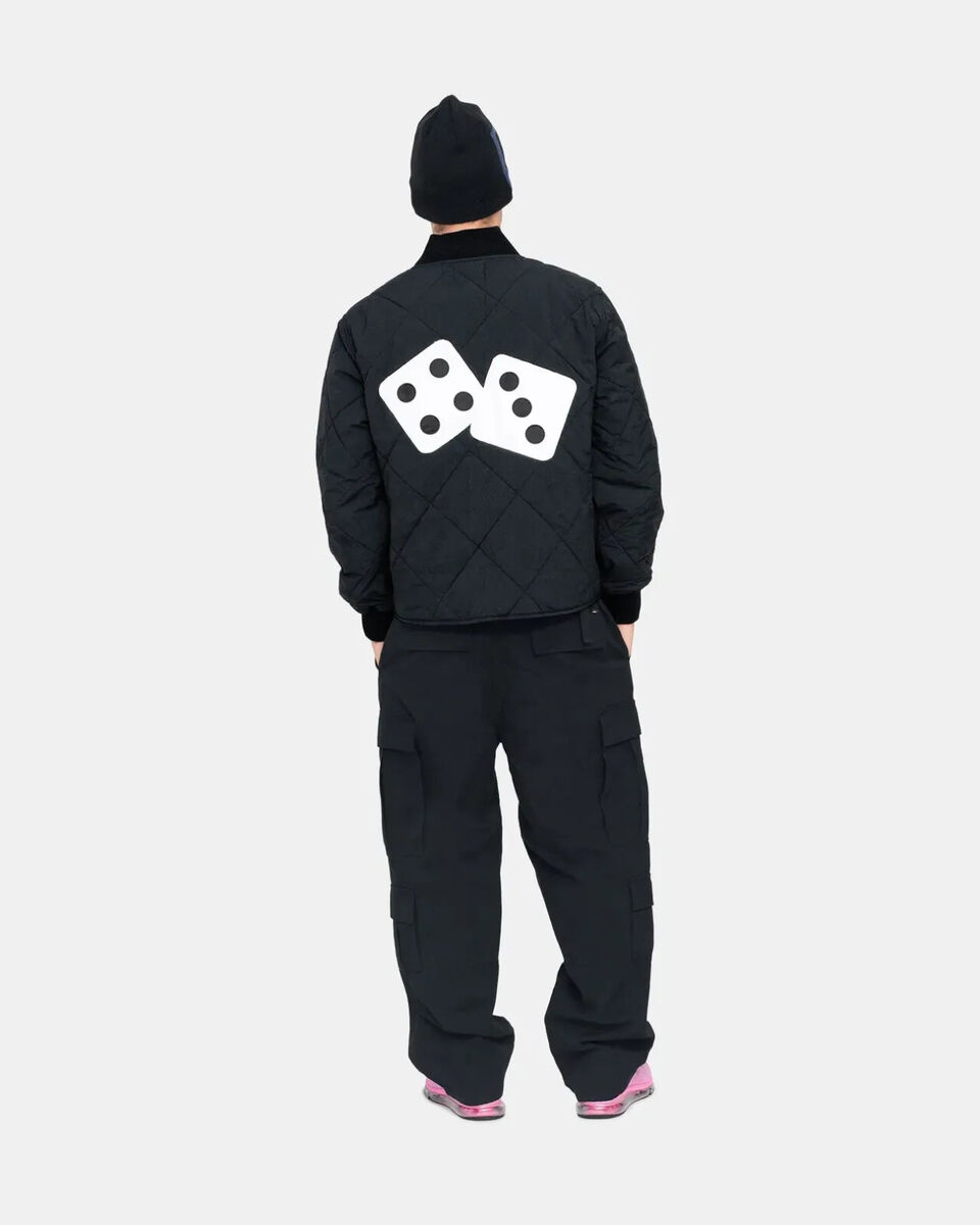 Stussy DICE QUILTED LINER JACKET - Black | eBay Stussy DICE QUILTED LINER JACKET - Black | eBay