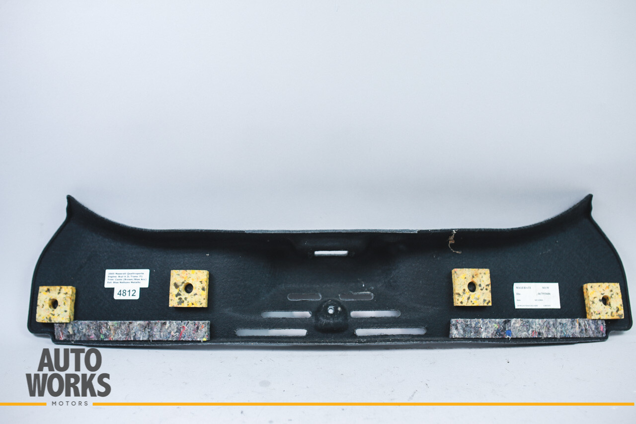 05-08 Maserati Quattroporte M139 Rear Lower Trunk Trim Luggage Compartment OEM