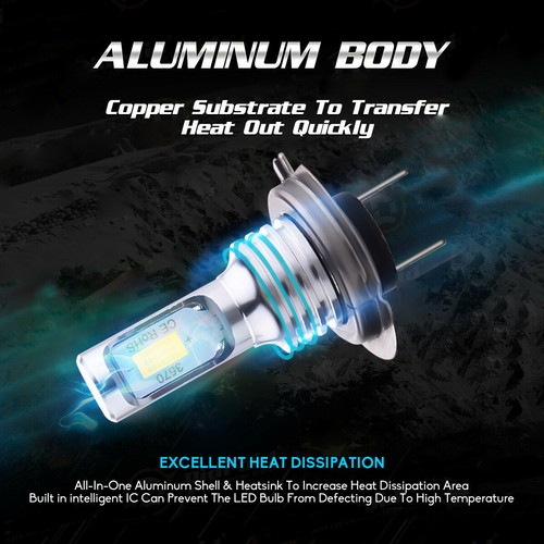 For BMW S1000RR 2009-2017 S1000XR 2015-2017 2X H7 LED Headlights Bulbs 8000K YTL - Picture 6 of 12