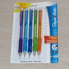 Paper Mate Write Bros Grip Mechanical Pencils 5-Pack 2 0.7mm - New