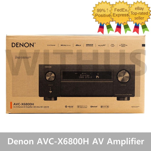 Denon AVC-X6800H 11.4 Ch 8K AV Amplifier w/ 3D Audio HEOS® Built-in 220V / 60Hz=