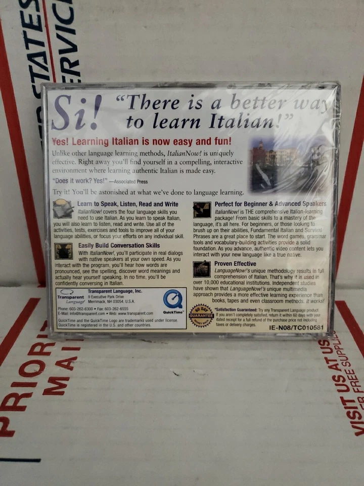 Learn Italian Now Transparent Language Learning Master Program PC CD-ROM ~ #177 - Image 2 of 2