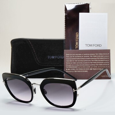 NEW TOM FORD VIRGINIA TF945 05B WOMEN BLACK SUNGLASSES TOM FORD FT0945/S Tom Ford | Accessories | New Tom Ford Virginia Tf945 5b  main image 3