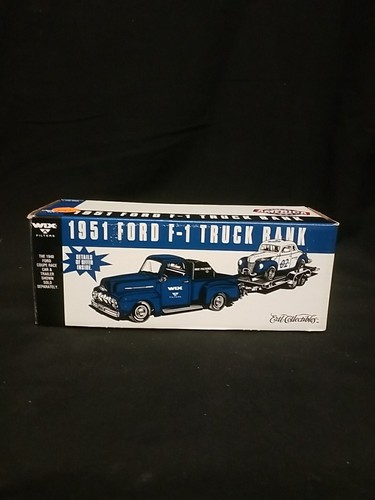 Vtg. ERTL 1951 Ford F-1 Truck Bank, "Wix Filters," Die-Cast Metal, #2305 - Picture 11 of 16