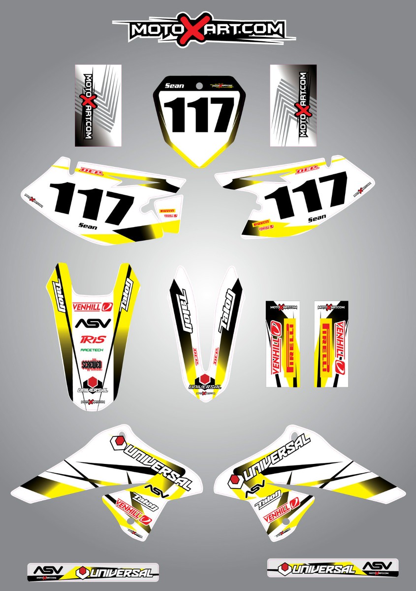Graphics decal kit 完全なカスタムグラフィックキット