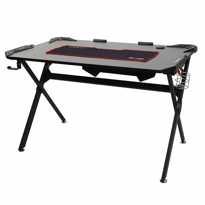 B-Ware Schreibtisch MCW-F11, Computertisch Gaming-Schreibtisch, 120x75cm schwarz