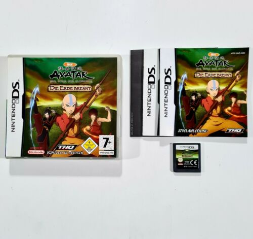 Nintendo DS Spiel AVATAR Herr der Elemente DIE ERDE BRENNT dt. Action Adventure - Afbeelding 1 van 1