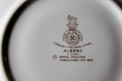 Royal Doulton - Albany - H5041 - Soup Cup Footed Two Handled with Saucer - 第 11/11 張圖片