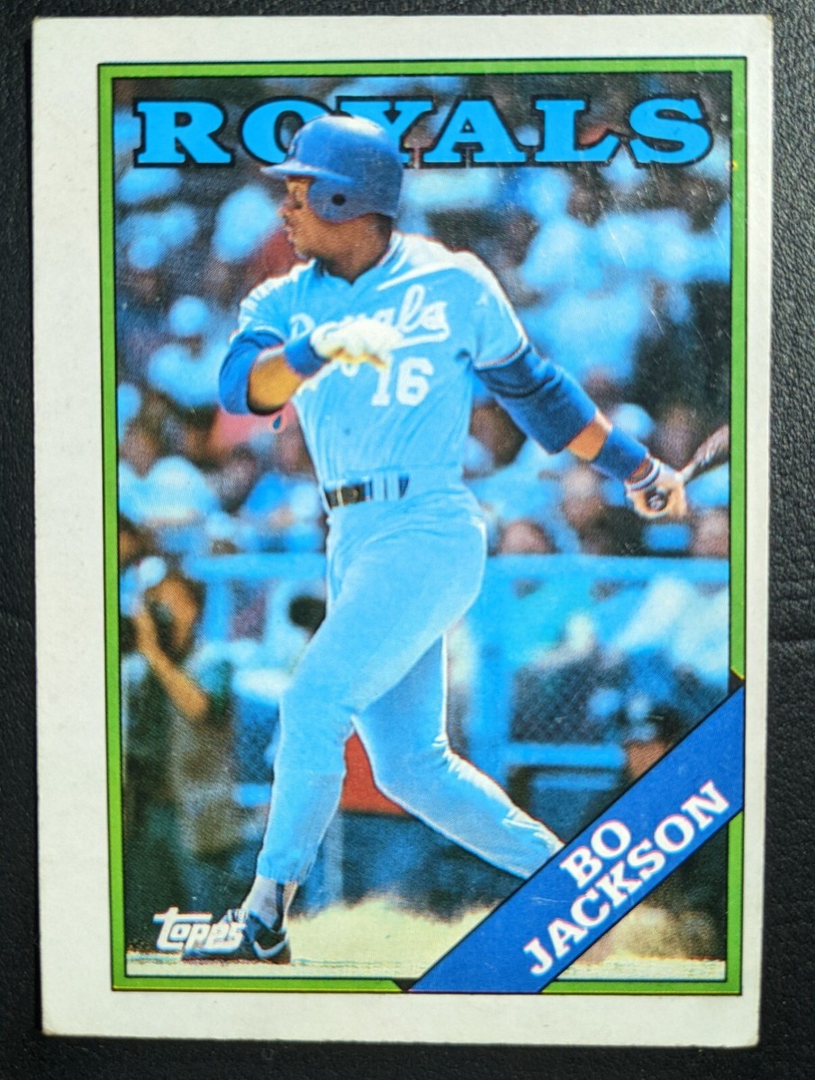 ULTRA RARE Bo Jackson Royals 1988 Topps #750 Error Card. Misprint &  Misaligned
