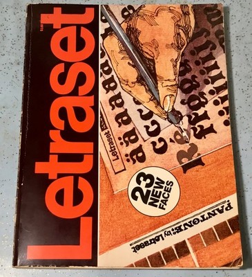 1980 LETRASET PANTONE LETTERING CATALOG REFERENCE BOOK 232-Pages PB