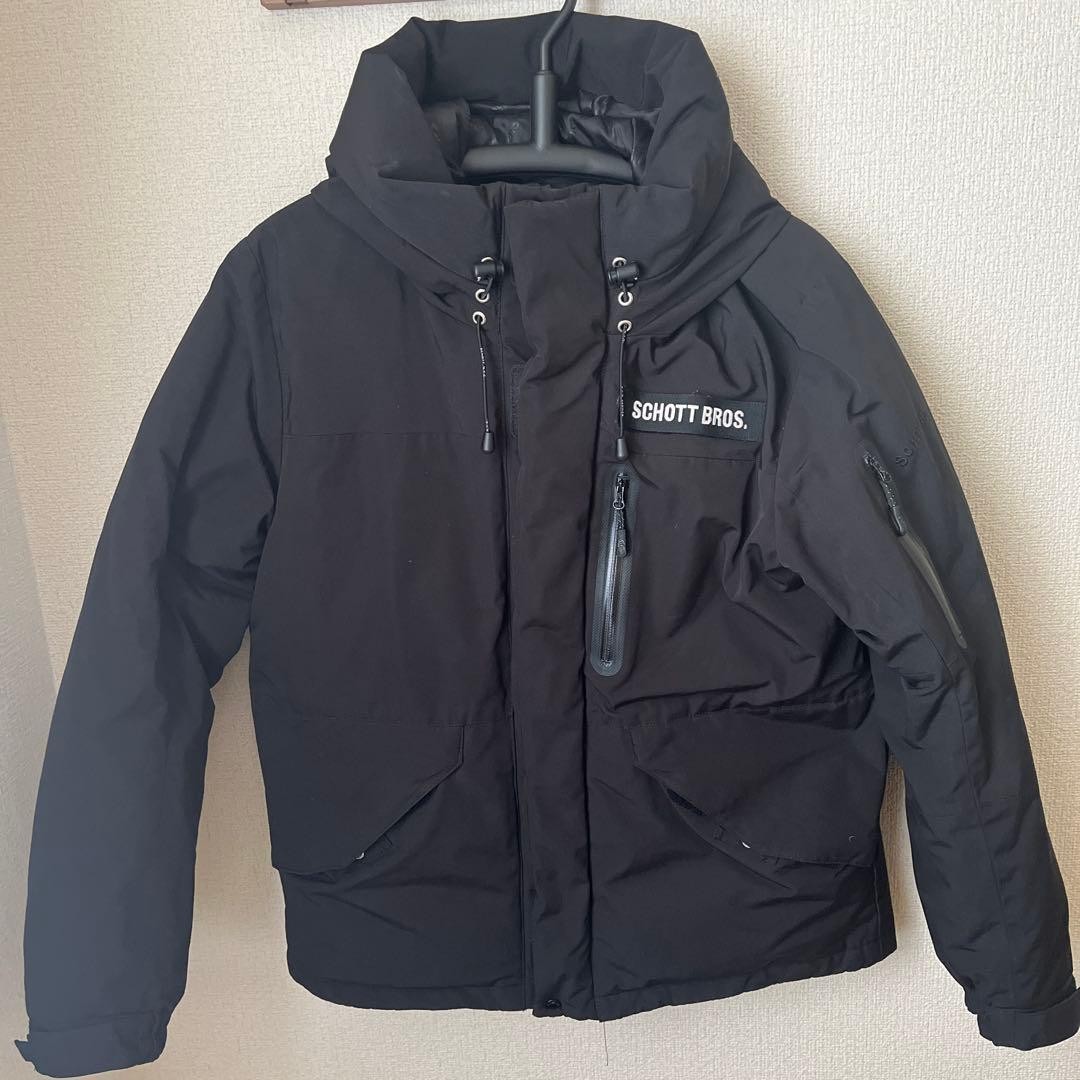 SCHOTT DOWN Black Down Jacket Size L - image 1