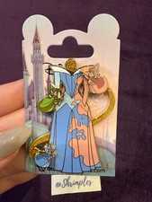 VESTIDO DISNEY PIN PARIS AURORA BELLA DURMIENTE HADAS Brillo 3D Flora NUEVO