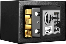 TENAMIC Safe Box 0.23 Cubic Feet Electronic Digital Security Box, Keypad Lock Bo