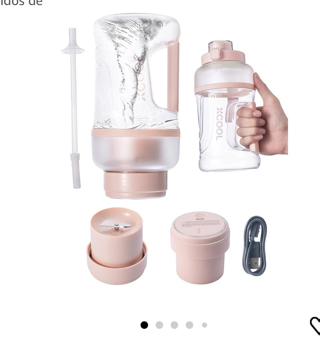XCOOL 3-in-1 Portable Protein Shaker Bottle & Blender 1000 mL (approx. 33.8 oz)