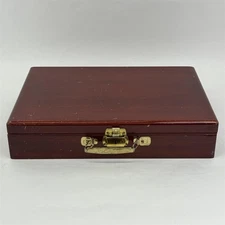 Vintage Mahogany Association Inc Felt Lined Flatware Chest No Dividers