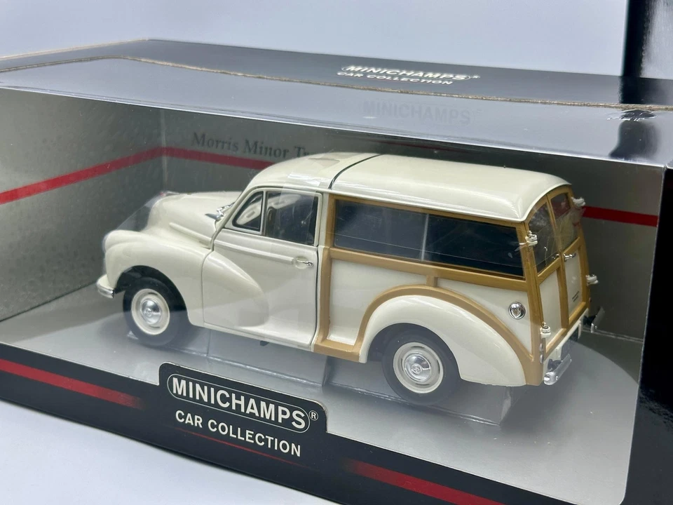 1:18 Morris Minor Traveller -- White -- Minichamps 150137010 - Image 4 of 4