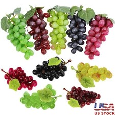 Artificial Grapes Faux Fruit Decor 10 Bunches Realistic Grapevine Home Decor New