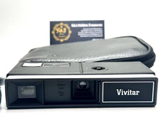 Vintage Vivitar 402 Point N Shoot Pocket Camera With Case VG+