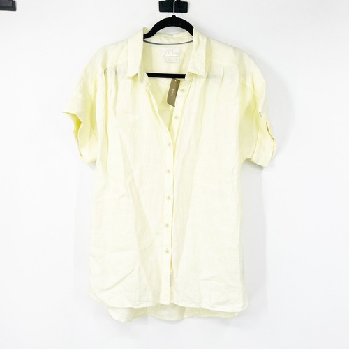 J. Crew Medium TALL Relaxed-Fit Baird McNutt Irish Linen Button Front Shirt NWT