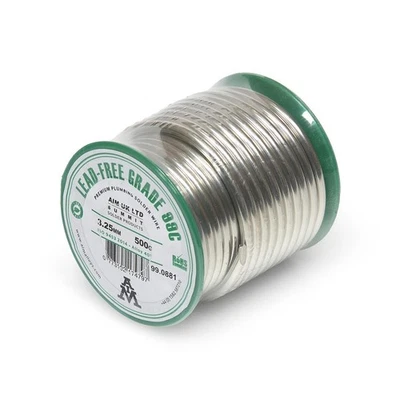 LAVATAP Lead-Free Solder Wire 500g 3.25mm Plumbing Solder for Copper Pipes