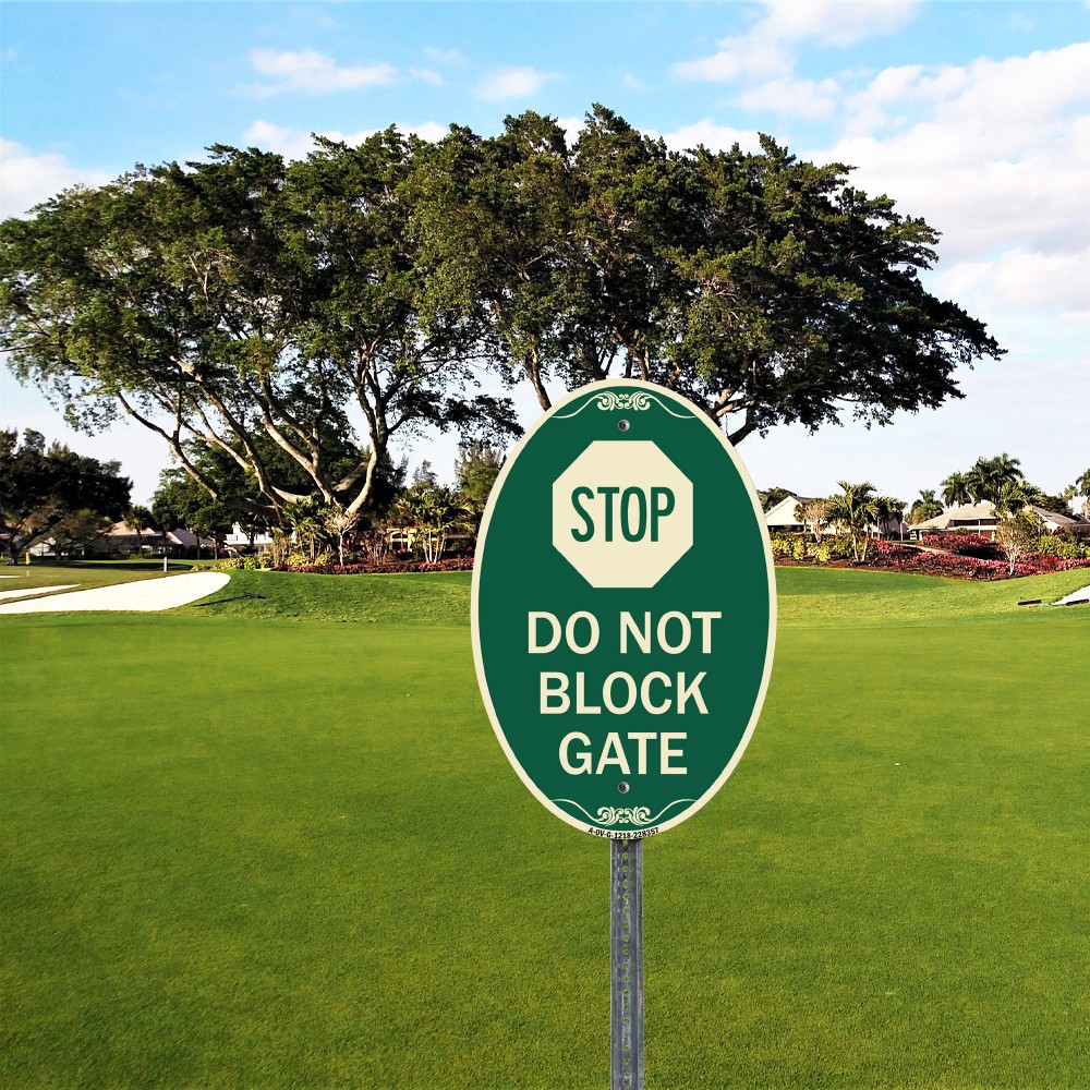 SignMission Designer Series Sign - No Parking in Walkway 12" x 18" Aluminum Sign