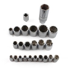 Lot Of 24 Assorted Sockets Mixed Sizes Lot Of 24 Assorted Sockets Mixed Sizes