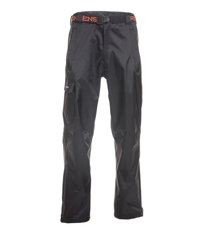 Grundens Men's Weather Watch Waterproof Nylon Pants, Black XXL