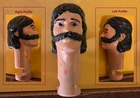 Custom moustache replacement head for replacement Marx Johnny West repair C