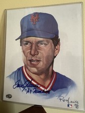 Stampa artistica firmata Tom Seaver Living Legends Ron Lewis #3765/5000 Mets certificato di autenticità automatico