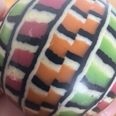 VTG 2  Multicolor Rubber Bouncy Ball Super Ball High Bounce Toy Vending Style