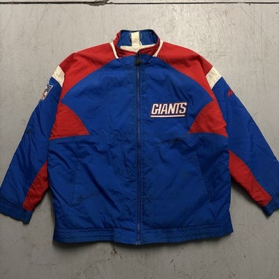 Stained Vintage Apex One Full Zip NFL Football New York Giants Sports Jacket L