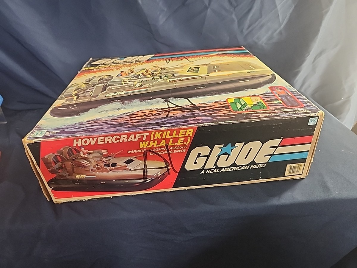 1984 Vintage GI Joe ARAH Hovercraft Killer Whale With Box Hasbro
