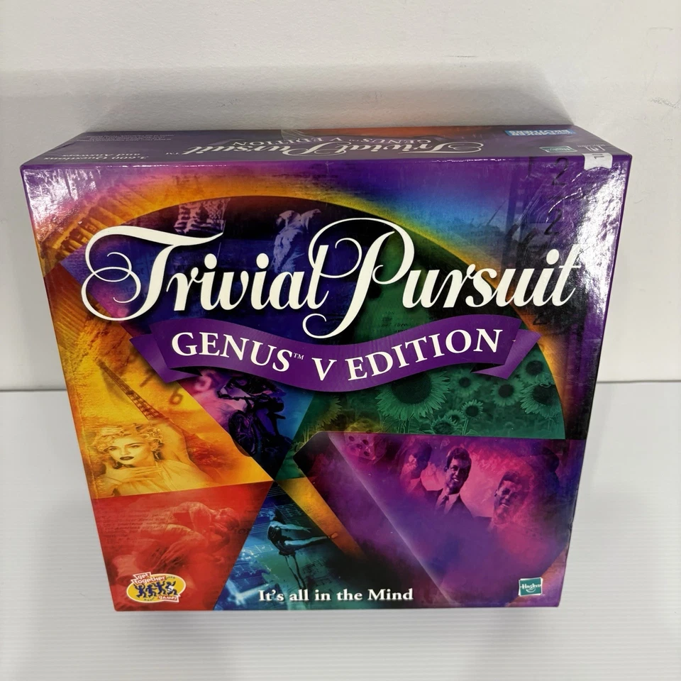 TRIVIAL PURSUIT Master Game Genus V PURPLE Edition BOARD GAME BoardGame COMPLT - - Image 2 of 4