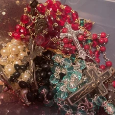 Vintage Rosary Lot Of 5 random rosary’s 