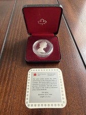 1885-1985 Canada Dollar $1 National Parks Moose .500 Silver Proof Coin Box OGP