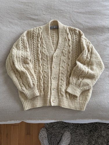 Comme des Garçons, Vintage 1980’s Comme Des Garçons Homme Knitwear Cardigan - Made In Japan - XL