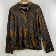 VTG Womens Whimsigoth Floral Velvet Burnout B...
