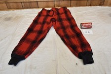 Nice Vintage 1950s Wool Red Buffalo Plaid Hunting Knickers Pants 34x29