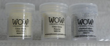 Wow embossing powder 3 jars clear gloss/clear gloss ultra/diamond white