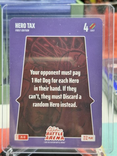 2026 Bo Jackson Battle Arena Hero Tax PL-13 Play Card