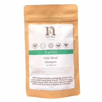 Nirvana Natural Daily Blend Shampoo - 250ml - 250ml Refill