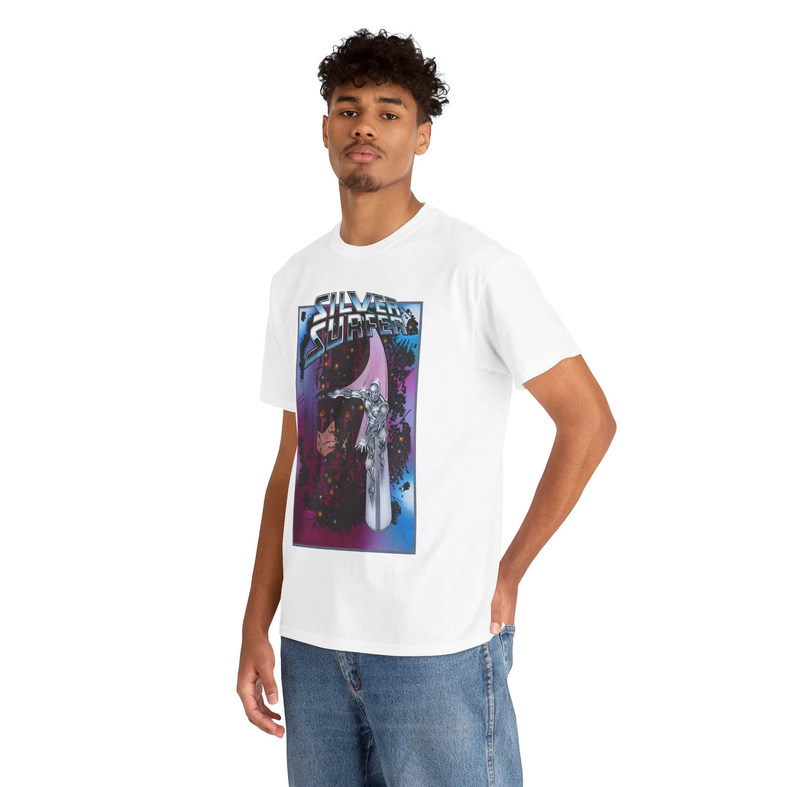 Silver Surfer & Galactus T-Shirt - John Byrne Art - Marvel Comics