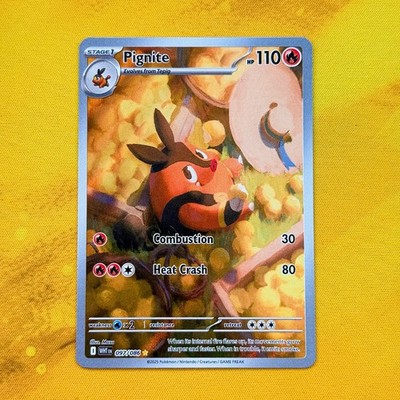 Braunkohle WHT 097 97 Illustration Rare Full Art Pokemon Pokémon White Flare R Schwein