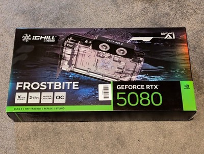 INNO3D GeForce RTX  5080 ICHILL FROSTBITE 16GB mit OVP+Rechnung, Watercooled