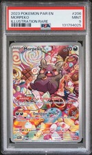 2023 POKEMON PAR EN-PARADOX RIFT ILLUSTRATION RARE #206 MORPEKO PSA 9