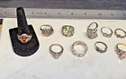 Sterling .925 Assorted Lot of Designer and vtg rings 52.25g  10 rings