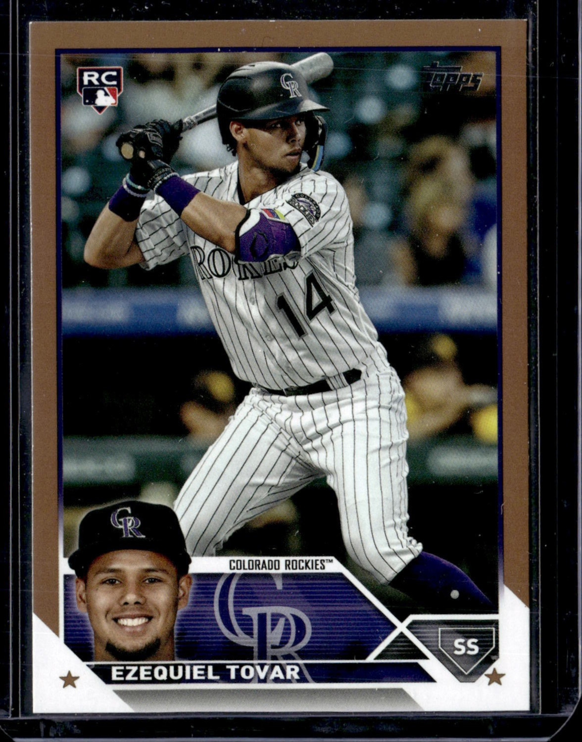 2023 Topps Series 2 #651 Ezequiel Tovar Gold Rookie /2023 Rockies NM-MINT