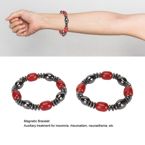 2pcs Retro Magnet Bracelet Fashionable Elegant Joint Soreness Relief Stone M FSK - Bild 10 von 22