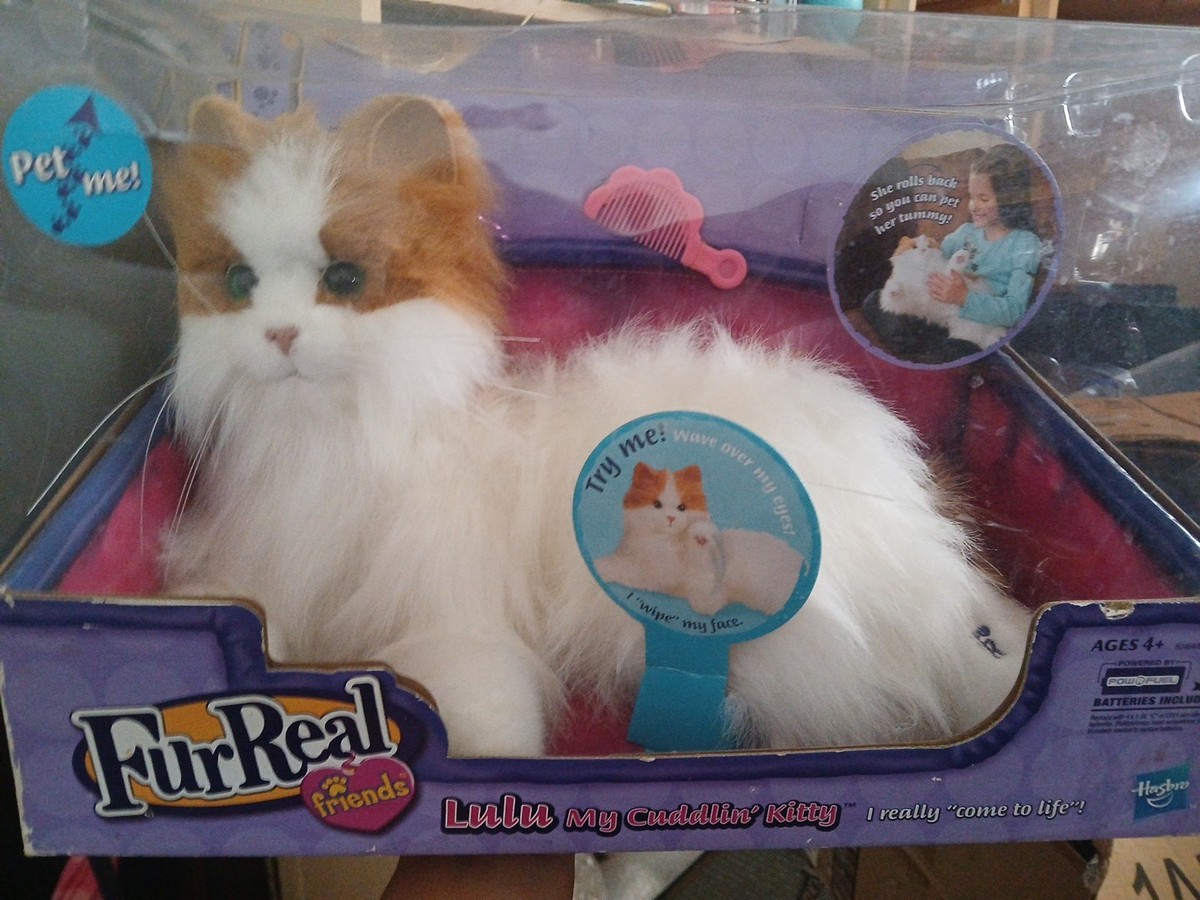 NIB! Hasbro FurReal Friends Lulu My Cuddlin Robotic Toy Cat Orange