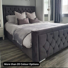 Image of Hilton Bedframe All Standard UK Sizes, Optional Storage & Mattress